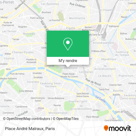 Place André Malraux plan