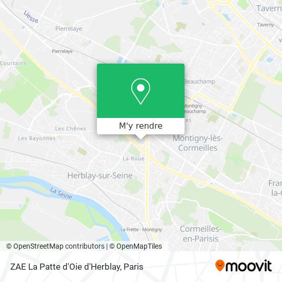 ZAE La Patte d'Oie d'Herblay plan