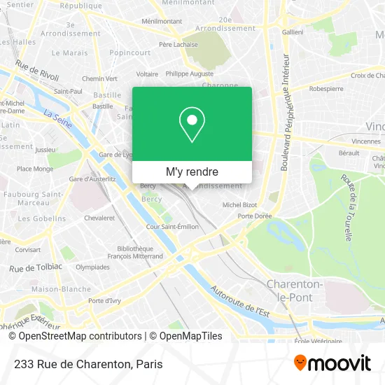 233 Rue de Charenton plan