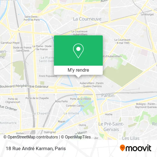 18 Rue André Karman plan