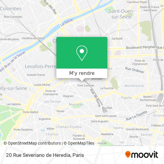 20 Rue Severiano de Heredia plan