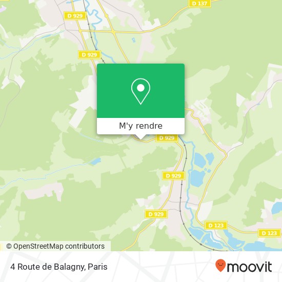 4 Route de Balagny plan