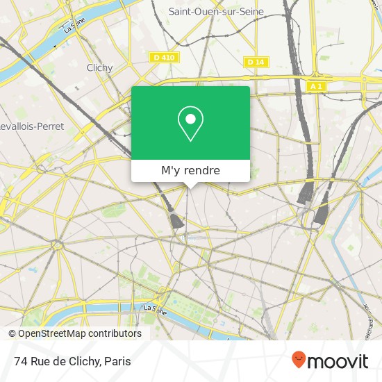 74 Rue de Clichy plan