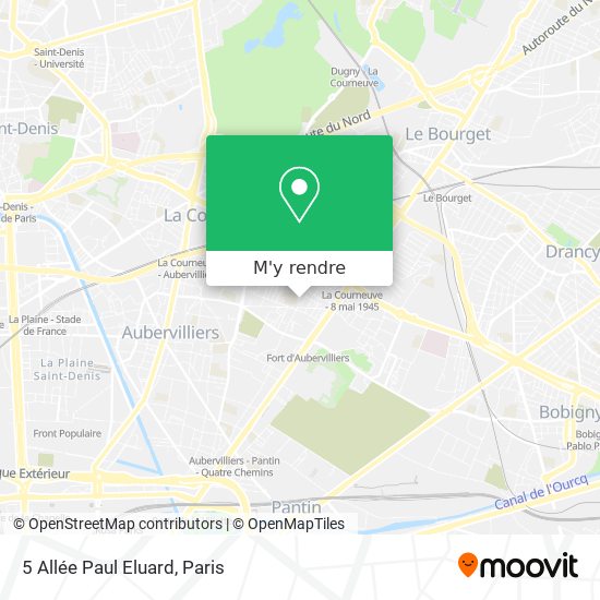 5 Allée Paul Eluard plan