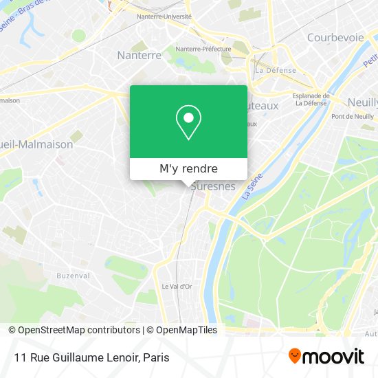11 Rue Guillaume Lenoir plan