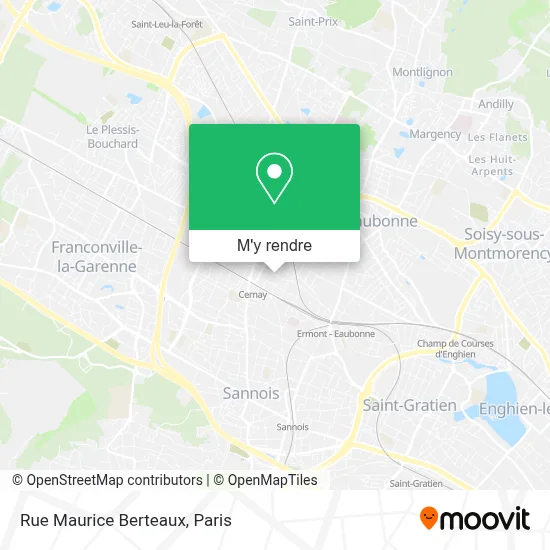 Rue Maurice Berteaux plan