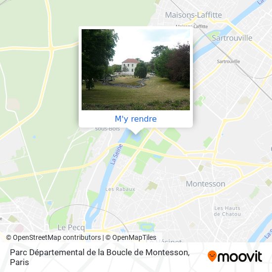 Parc Départemental de la Boucle de Montesson plan