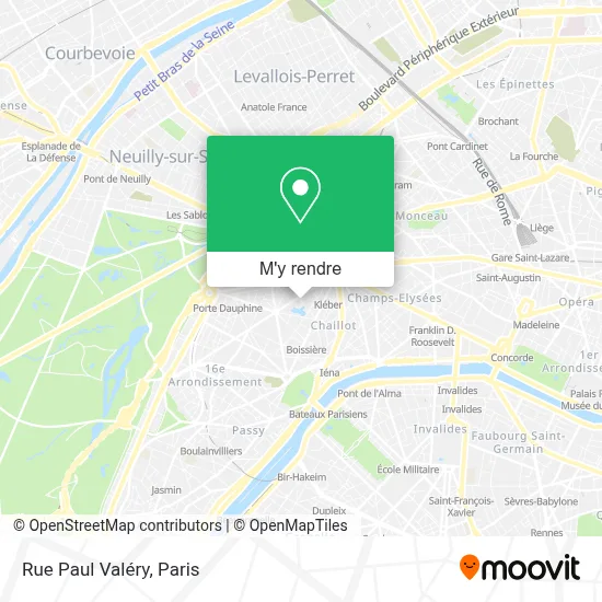 Rue Paul Valéry plan