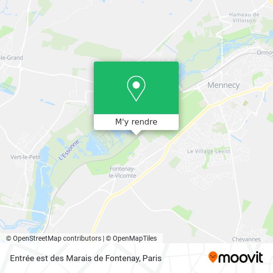 Entrée est des Marais de Fontenay plan