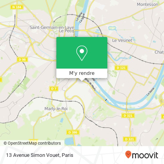 13 Avenue Simon Vouet plan