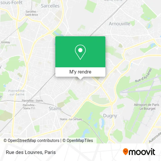 Rue des Louvres plan