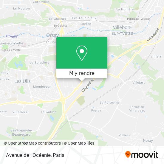 Avenue de l'Océanie plan