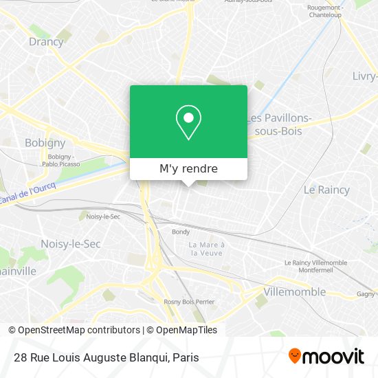 28 Rue Louis Auguste Blanqui plan