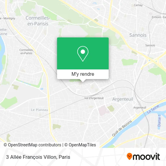 3 Allée François Villon plan