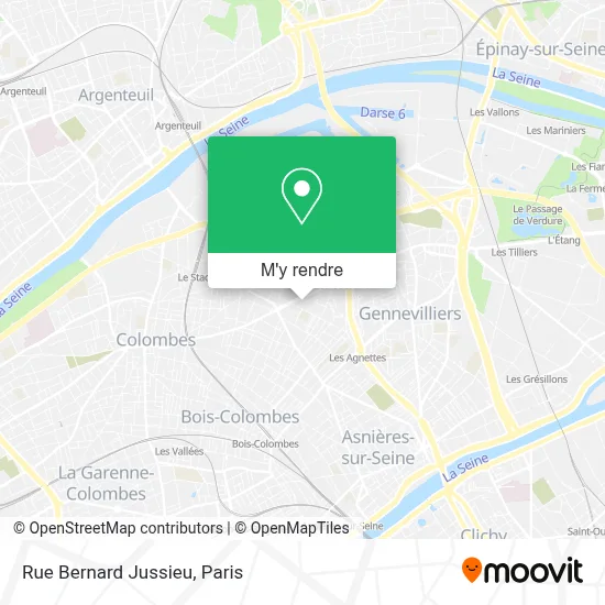 Rue Bernard Jussieu plan