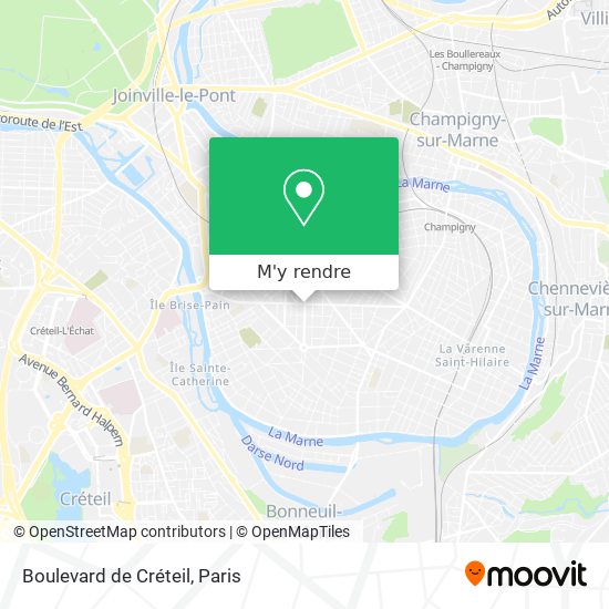 Boulevard de Créteil plan