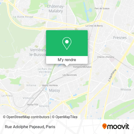 Rue Adolphe Pajeaud plan