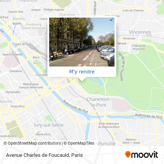 Avenue Charles de Foucauld plan