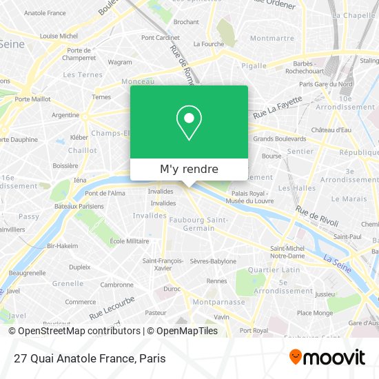 27 Quai Anatole France plan