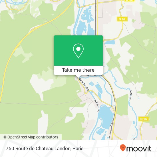 750 Route de Château Landon plan