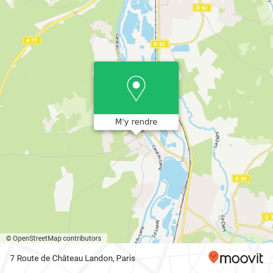 7 Route de Château Landon plan