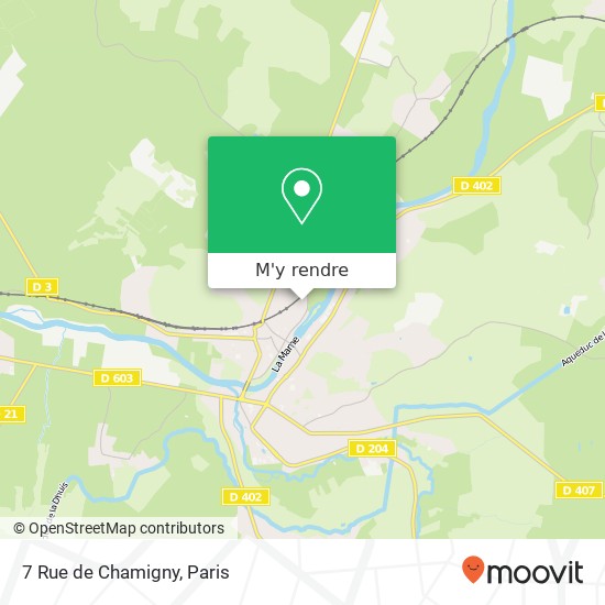 7 Rue de Chamigny plan