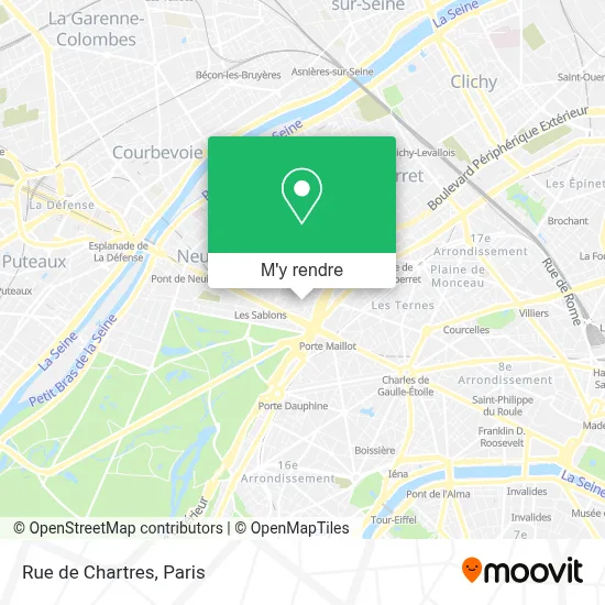 Rue de Chartres plan