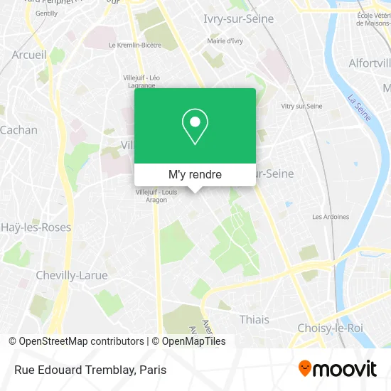 Rue Edouard Tremblay plan