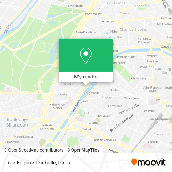 Rue Eugène Poubelle plan
