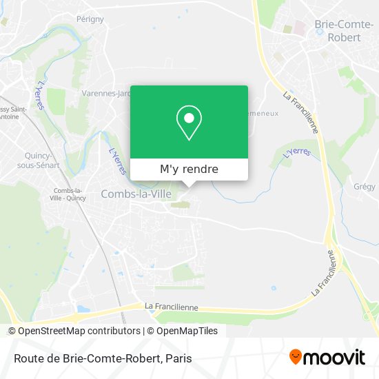 Route de Brie-Comte-Robert plan