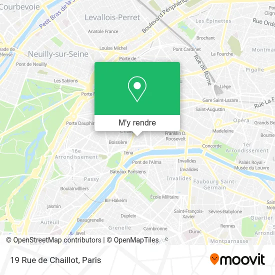 19 Rue de Chaillot plan