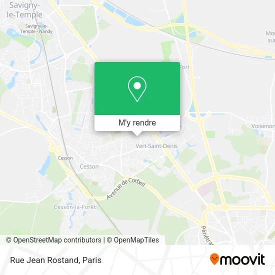 Rue Jean Rostand plan