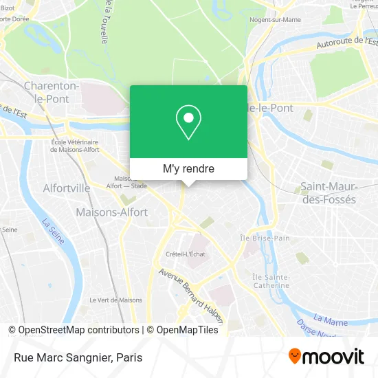 Rue Marc Sangnier plan