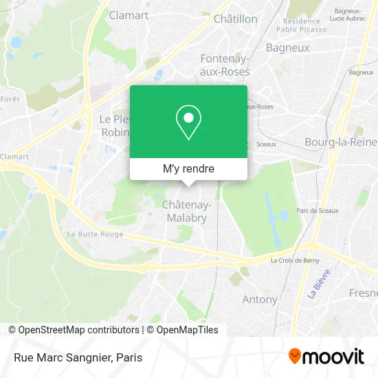 Rue Marc Sangnier plan