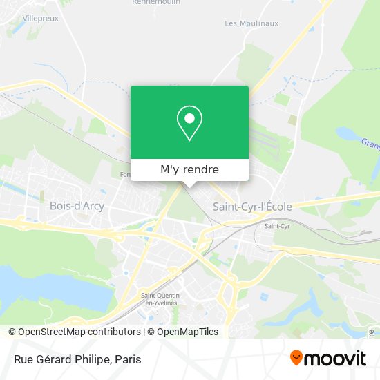 Rue Gérard Philipe plan