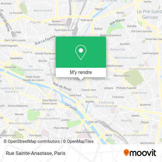 Rue Sainte-Anastase plan