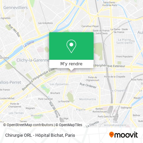 Chirurgie ORL - Hôpital Bichat plan