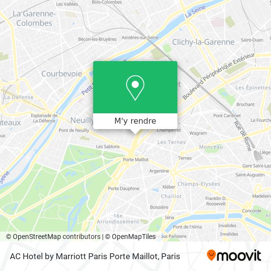 AC Hotel by Marriott Paris Porte Maillot plan