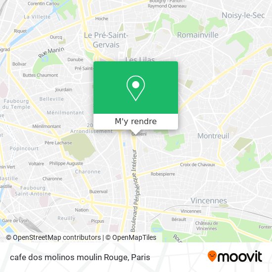 cafe dos molinos moulin Rouge plan