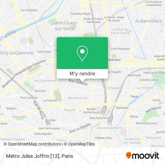 Métro Jules Joffrin [12] plan