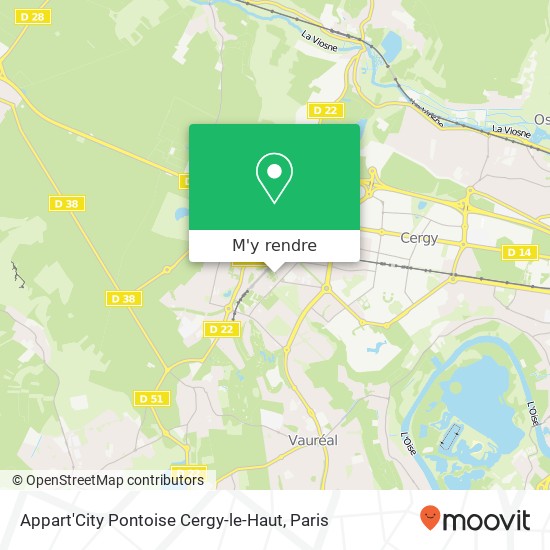 Appart'City Pontoise Cergy-le-Haut plan
