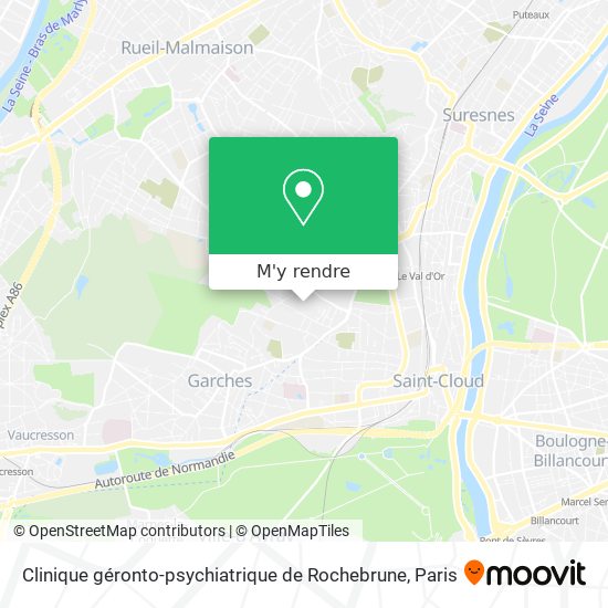 Clinique géronto-psychiatrique de Rochebrune plan