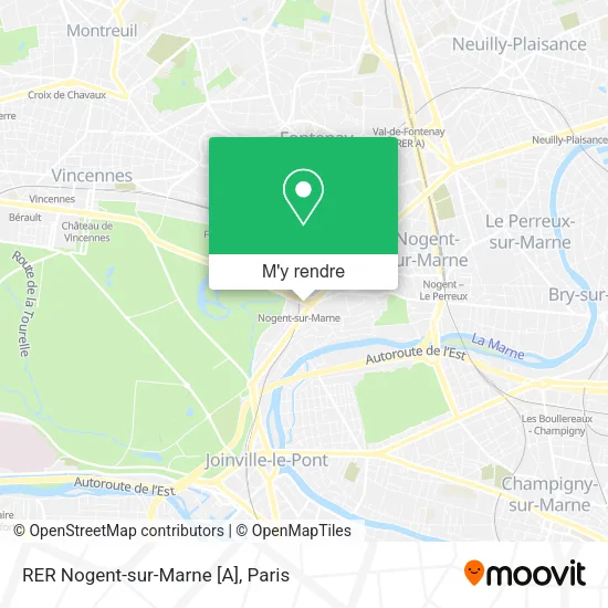 RER Nogent-sur-Marne [A] plan