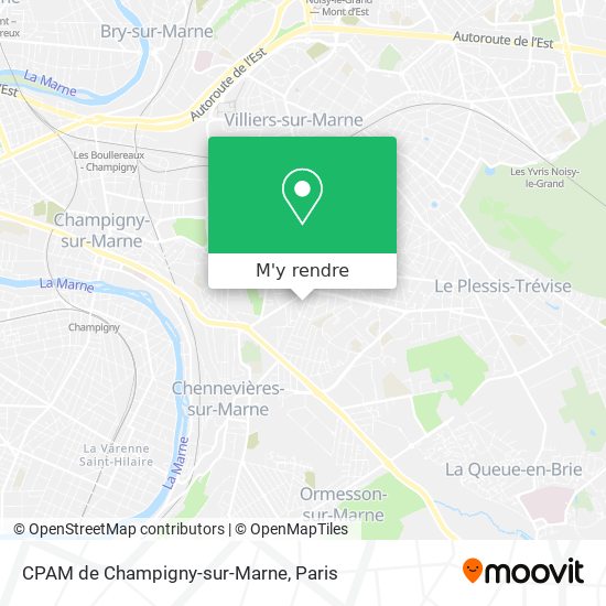 CPAM de Champigny-sur-Marne plan