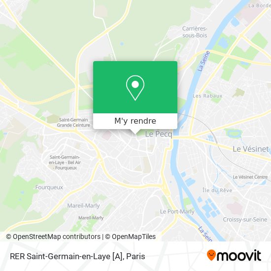 RER Saint-Germain-en-Laye [A] plan
