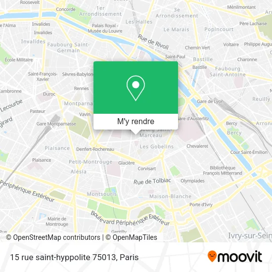 15 rue saint-hyppolite 75013 plan