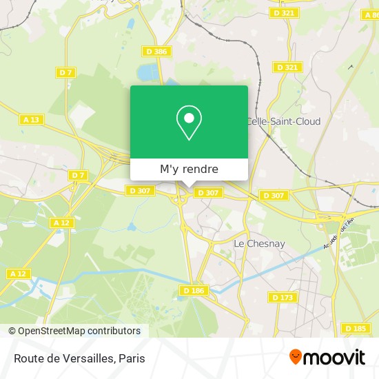 Route de Versailles plan