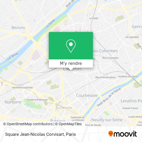 Square Jean-Nicolas Corvisart plan
