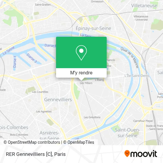RER Gennevilliers [C] plan