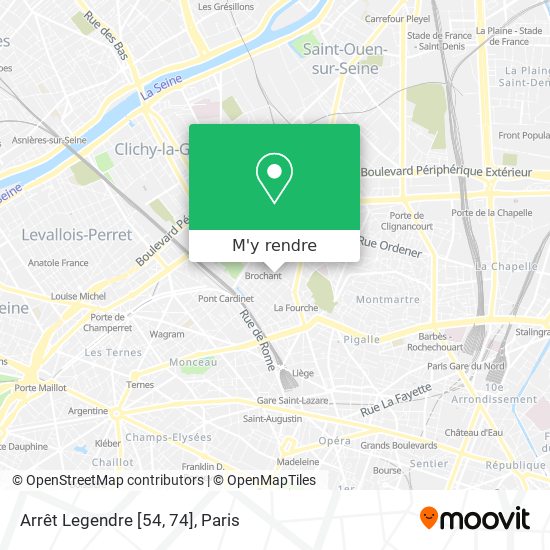 Arrêt Legendre [54, 74] plan